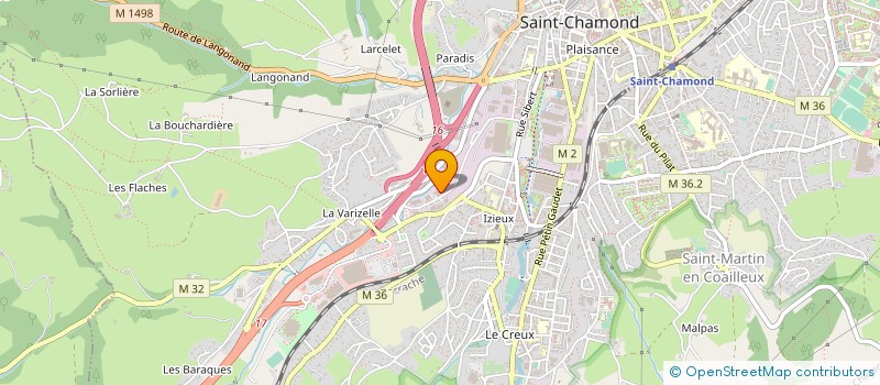 localisation de l'entreprise ETABLISSEMENTS BOYON à SAINT-CHAMOND