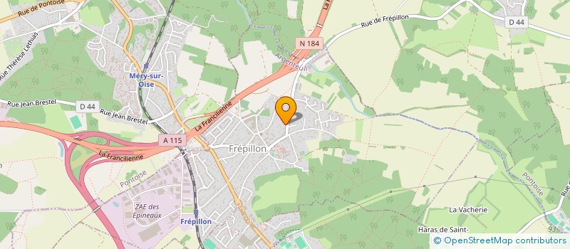 localisation de l'entreprise ETABLISSEMENTS BRACKE à FREPILLON