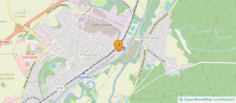 localisation de l'entreprise ETABLISSEMENTS  BRAILLON ET VAN VOOREN  THOUROTTE