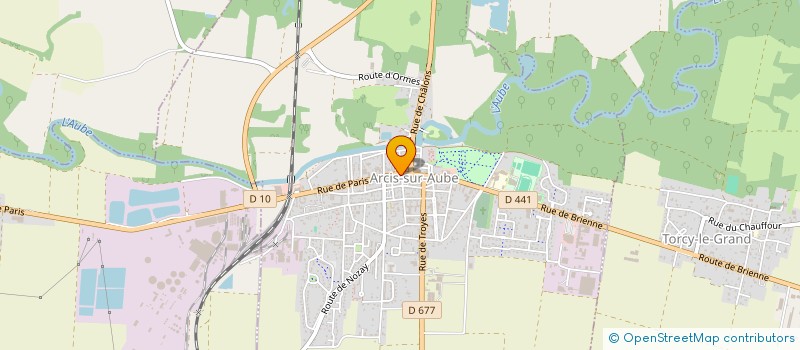 localisation de l'entreprise ETABLISSEMENTS BRELEST à ARCIS-SUR-AUBE
