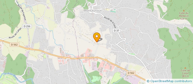 localisation de l'entreprise ETABLISSEMENTS BRESSI à MONTAUROUX