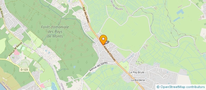 localisation de l'entreprise ETABLISSEMENTS BRETHE ANDRE ET COMPAGNIE  SAINT-JEAN-DE-MONTS