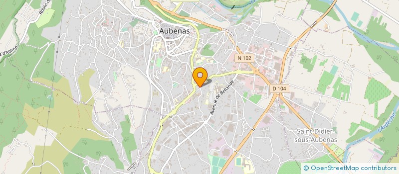 localisation de l'entreprise ETABLISSEMENTS BREZIAT à AUBENAS