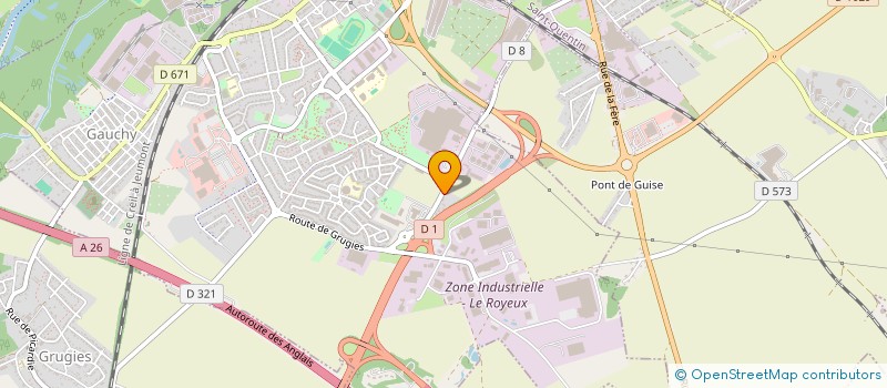 localisation de l'entreprise ETABLISSEMENTS BRIATTE FRERES à GAUCHY