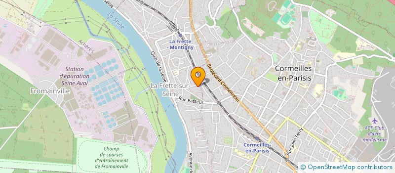 localisation de l'entreprise ETABLISSEMENTS BRICKA à LA FRETTE-SUR-SEINE