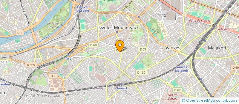 localisation de l'entreprise ETABLISSEMENTS BRILLAUX à ISSY-LES-MOULINEAUX