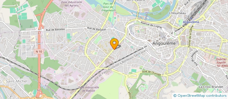 localisation de l'entreprise ETABLISSEMENTS BRIS à ANGOULEME