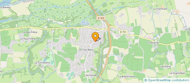 localisation de l'entreprise ETABLISSEMENTS BRISSET à OREE-D'ANJOU