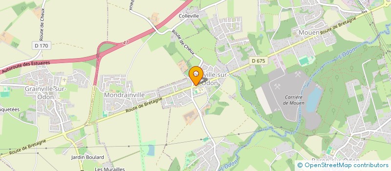 localisation de l'entreprise ETABLISSEMENTS BRIZARD  TOURVILLE-SUR-ODON