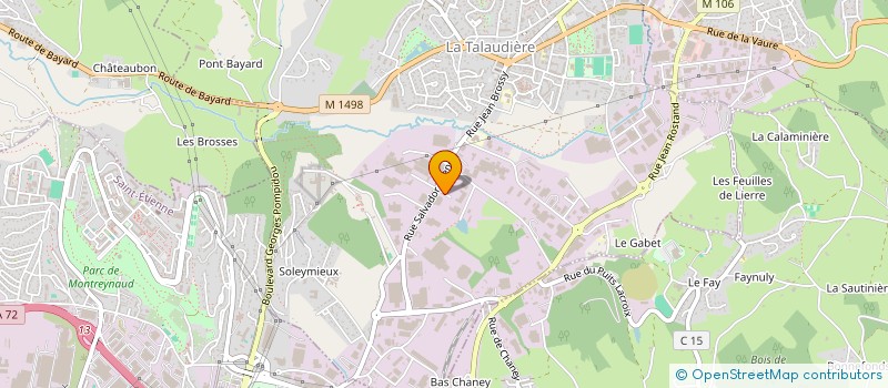 localisation de l'entreprise ETABLISSEMENTS BRON  LA TALAUDIERE