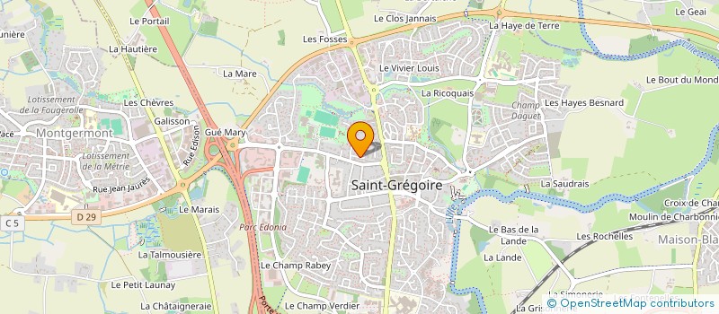 localisation de l'entreprise ETABLISSEMENTS BROSSAULT  MONTGERMONT