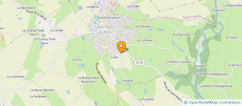 localisation de l'entreprise ETABLISSEMENTS BROUSSEAU à EPESSES (LES)