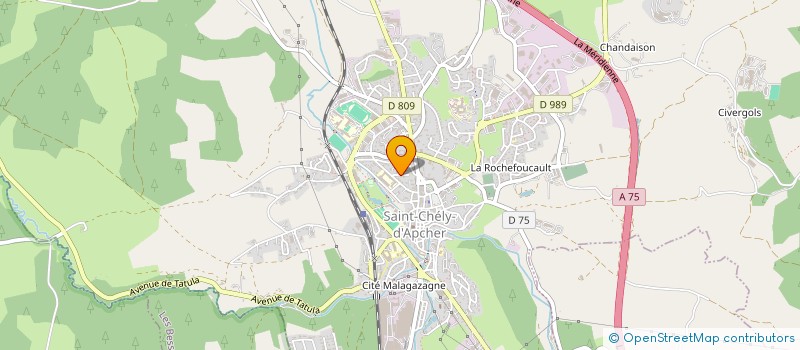 localisation de l'entreprise ETABLISSEMENTS BRUN ET MAURY  ALBARET-SAINTE-MARIE