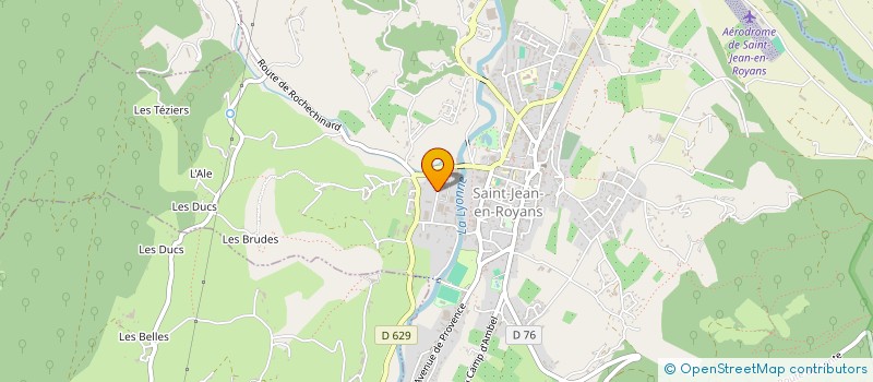 localisation de l'entreprise ETABLISSEMENTS BRUN FRERES à SAINT-JEAN-EN-ROYANS