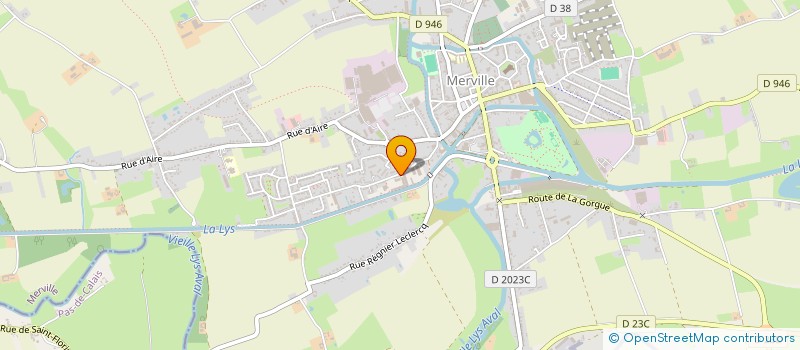 localisation de l'entreprise ETABLISSEMENTS BRUNEL FRERES à MERVILLE
