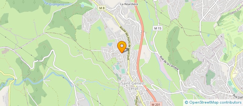 localisation de l'entreprise ETABLISSEMENTS BRUNON à SAINT-GENEST-LERPT