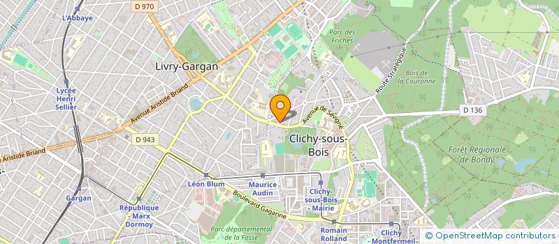 localisation de l'entreprise ETABLISSEMENTS BRUSADIN à CLICHY-SOUS-BOIS