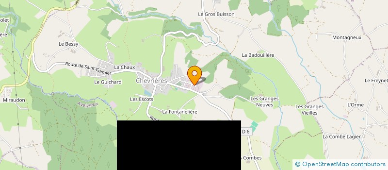 localisation de l'entreprise ETABLISSEMENTS BRUYAS P  CHEVRIERES