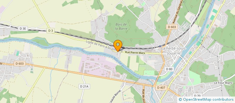 localisation de l'entreprise ETABLISSEMENTS BUIS ET COMPAGNIE à LA FERTE-SOUS-JOUARRE