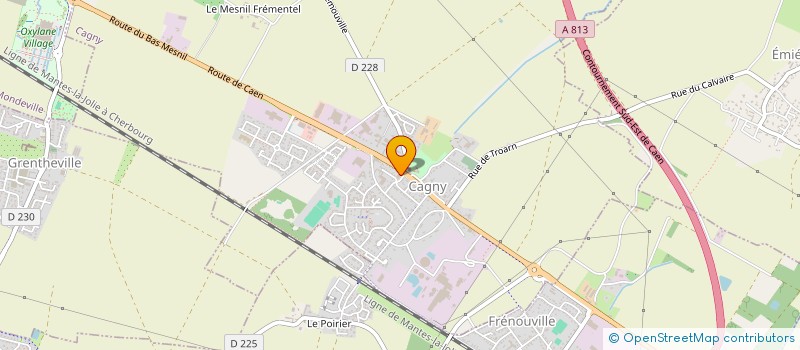 localisation de l'entreprise ETABLISSEMENTS BUNEL FRERES à FRENOUVILLE