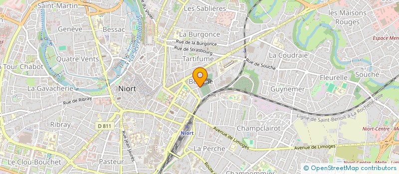 localisation de l'entreprise ETABLISSEMENTS C. BONNEAUD à NIORT