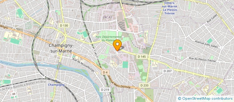 localisation de l'entreprise ETABLISSEMENTS C.C.Z. à CHAMPIGNY-SUR-MARNE