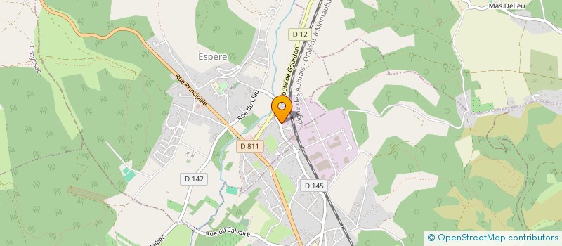 localisation de l'entreprise ETABLISSEMENTS C.D.A.M.P.  ESPERE