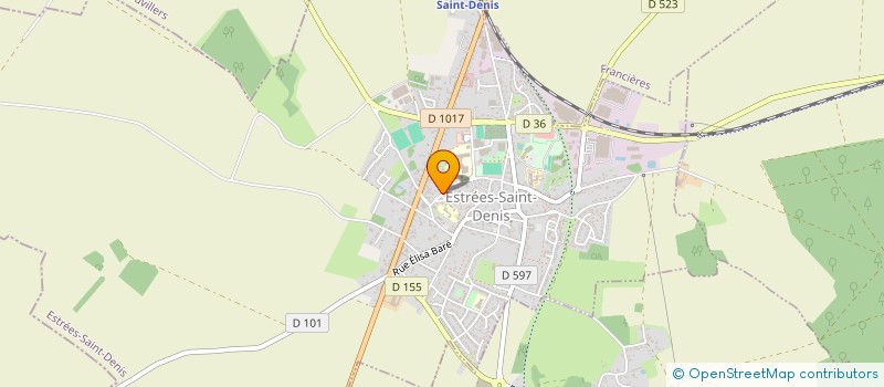 localisation de l'entreprise ETABLISSEMENTS CABARET à ESTREES-SAINT-DENIS