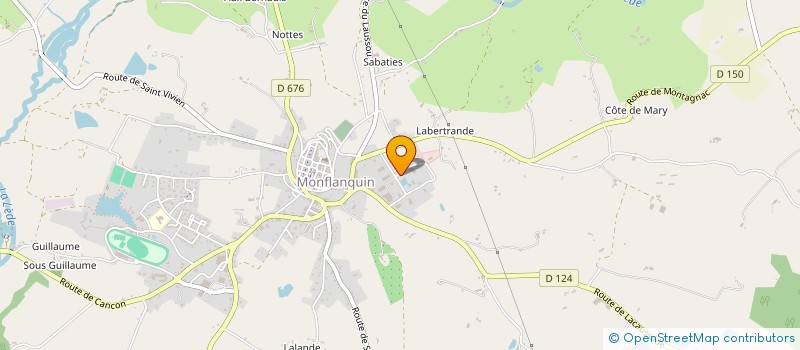 localisation de l'entreprise ETABLISSEMENTS CAETANO à MONFLANQUIN