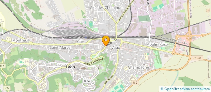 localisation de l'entreprise ETABLISSEMENTS CAHOUZART à LAON