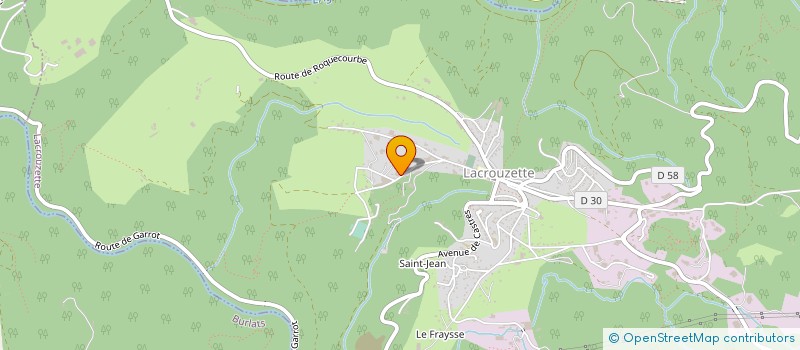 localisation de l'entreprise ETABLISSEMENTS CALVET FRERES  LACROUZETTE