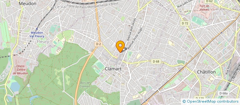 localisation de l'entreprise ETABLISSEMENTS CAMELIN ET FABRE à CLAMART