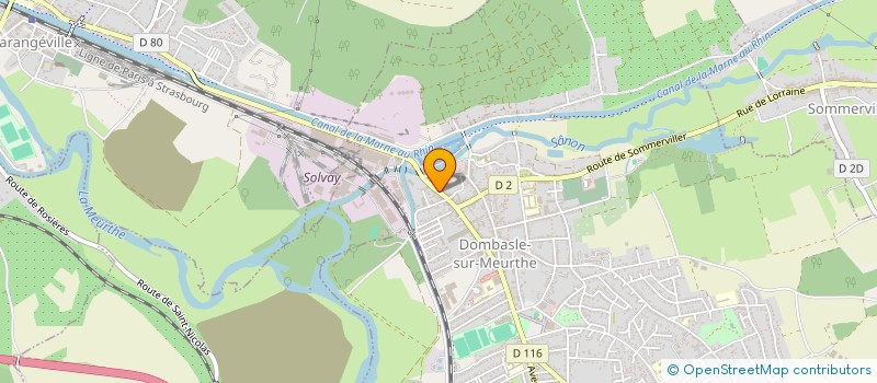localisation de l'entreprise ETABLISSEMENTS CAMILLE ET FILS à DOMBASLE-SUR-MEURTHE
