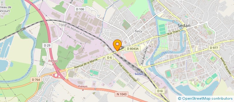 localisation de l'entreprise ETABLISSEMENTS CAMION ANDRE  SEDAN