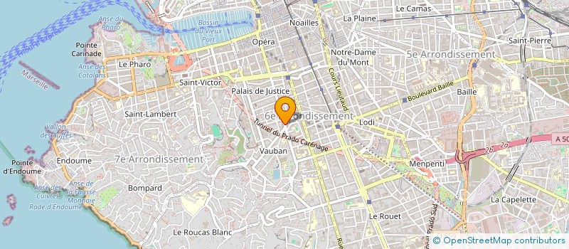 localisation de l'entreprise ETABLISSEMENTS CAMOUS à MARSEILLE