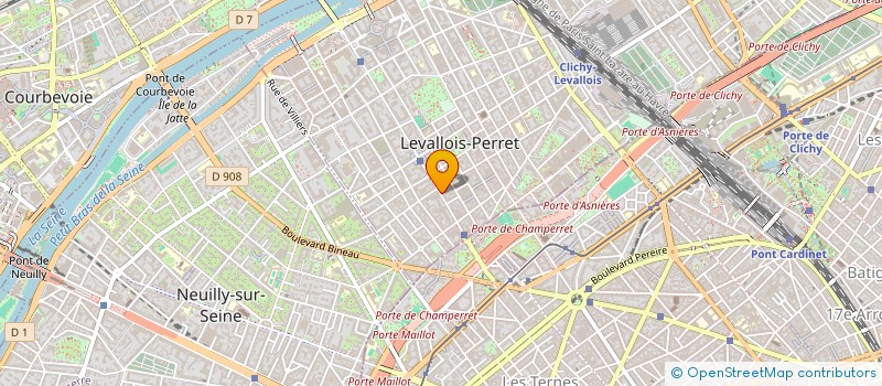 localisation de l'entreprise ETABLISSEMENTS CAR à LEVALLOIS-PERRET