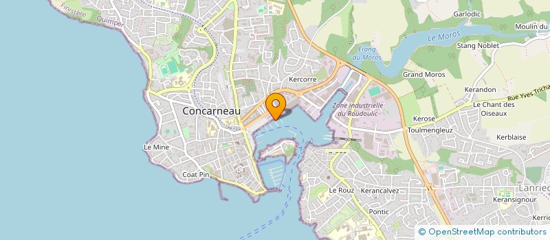 localisation de l'entreprise ETABLISSEMENTS CARADEC ET COMPAGNIE à CONCARNEAU