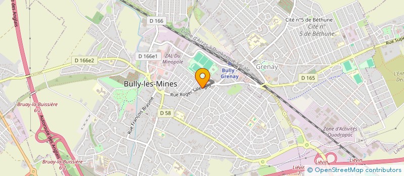 localisation de l'entreprise ETABLISSEMENTS CARON à BULLY-LES-MINES