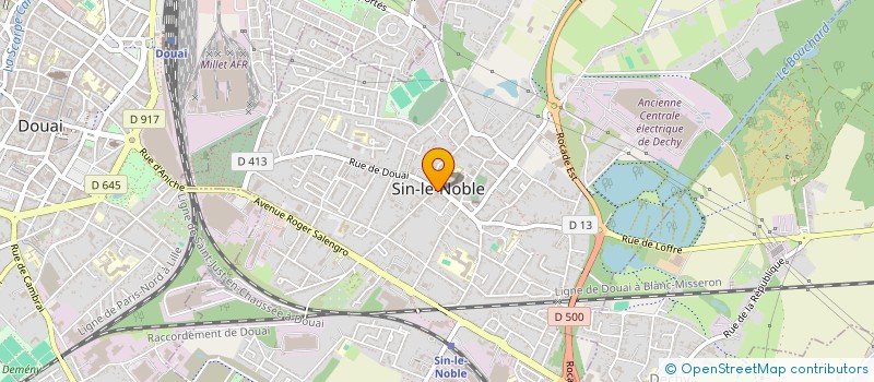 localisation de l'entreprise ETABLISSEMENTS CARON à SIN-LE-NOBLE