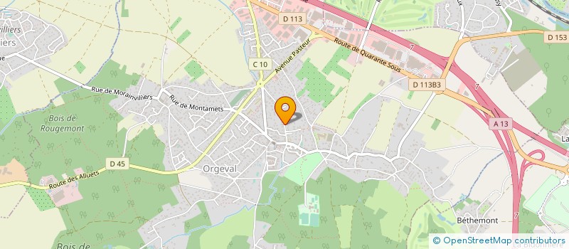 localisation de l'entreprise ETABLISSEMENTS CARRELET à ORGEVAL