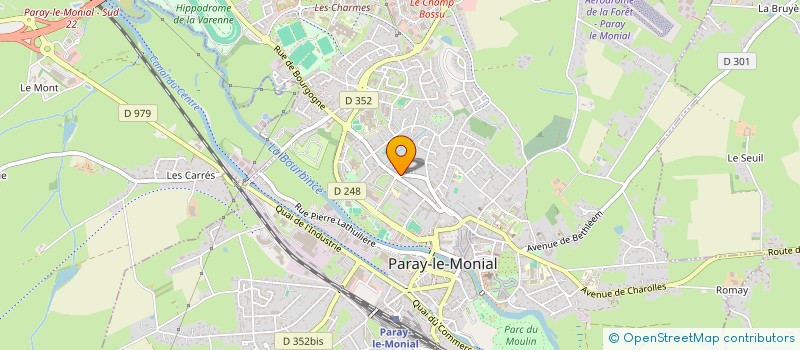 localisation de l'entreprise ETABLISSEMENTS CARRIER  PARAY-LE-MONIAL