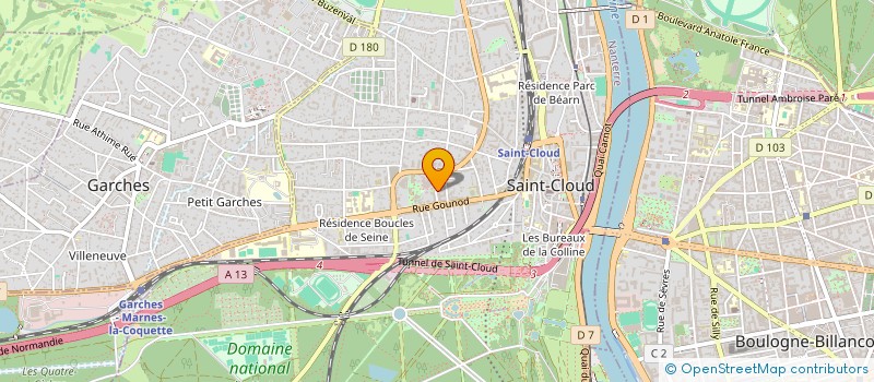 localisation de l'entreprise ETABLISSEMENTS CARTIGNY à SAINT-CLOUD