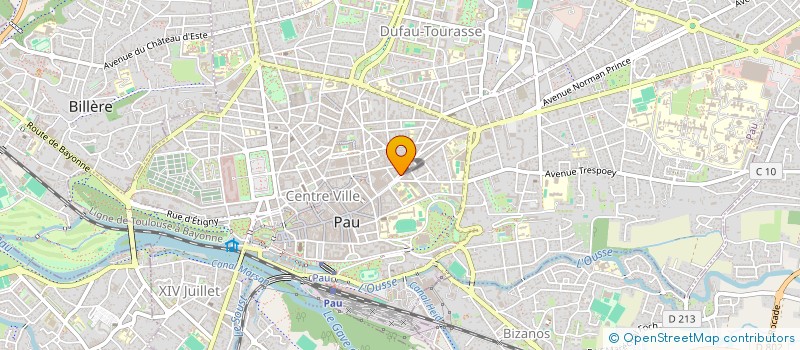 localisation de l'entreprise ETABLISSEMENTS CASALINI à PAU