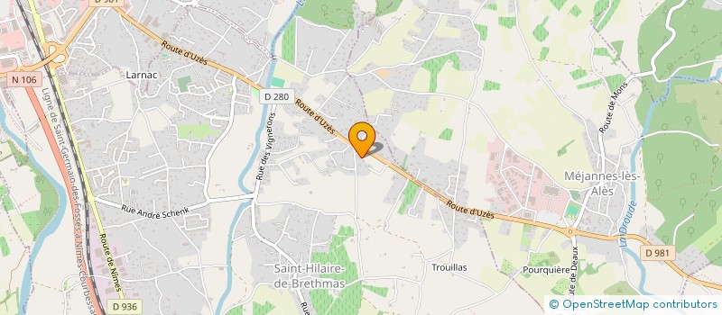 localisation de l'entreprise ETABLISSEMENTS CASULA à SAINT-HILAIRE-DE-BRETHMAS