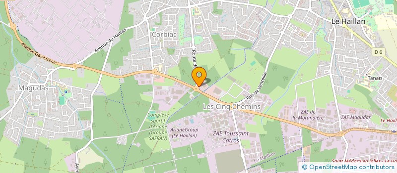 localisation de l'entreprise ETABLISSEMENTS CATHERINEAU à SAINT-MEDARD-EN-JALLES