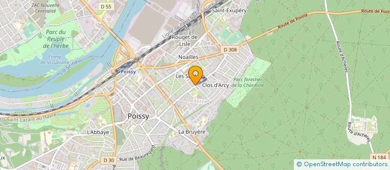 localisation de l'entreprise ETABLISSEMENTS CATILLON à POISSY
