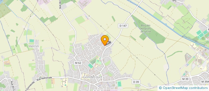 localisation de l'entreprise ETABLISSEMENTS CATRY à GONDECOURT