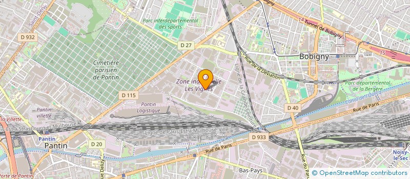 localisation de l'entreprise ETABLISSEMENTS CAZAS à BOBIGNY