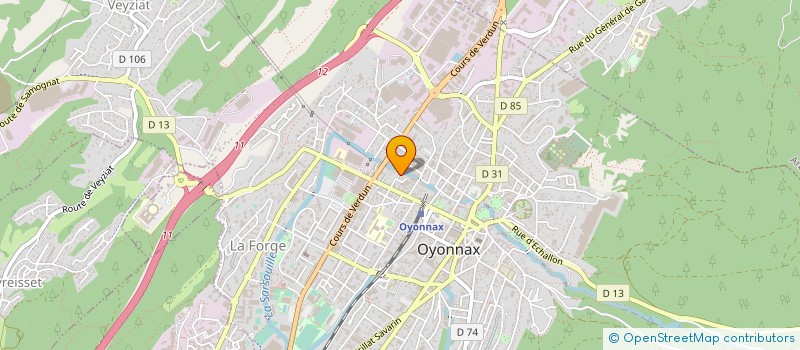 localisation de l'entreprise ETABLISSEMENTS CECCHINI à OYONNAX