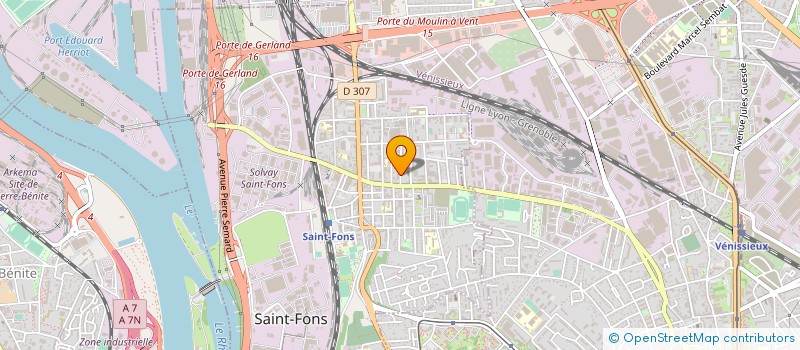 localisation de l'entreprise ETABLISSEMENTS CELLIER FILS à SAINT-FONS